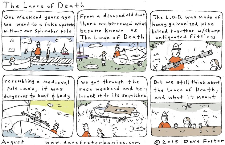 August 2015 Comic By Dave Foster – The Lance of Death