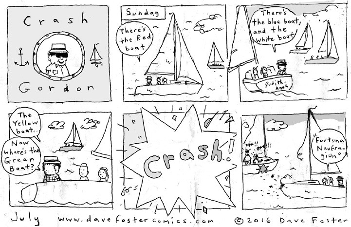 July 2016 July Comic by Dave Foster – Crash Gordon