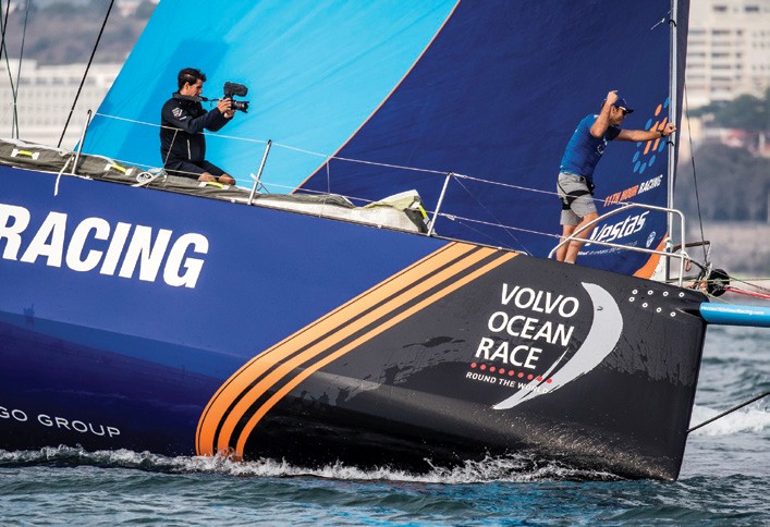 Volvo ocean race drone sales catch