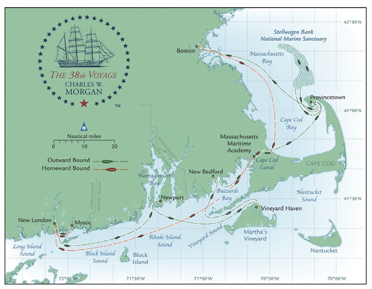 The 38th Voyage of the Charles W. Morgan is Underway