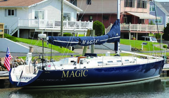 A Classic Ocean Racer is Repaired at Brewer Pilots Point Marina