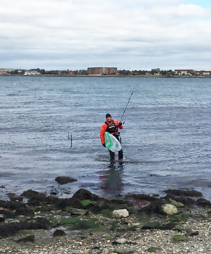 Foiling Kiteboarder slashes 2 minutes and 56 seconds off Mount Gay Rum Around Jamestown Record