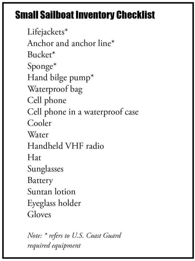 Small Boat Inventory Checklist