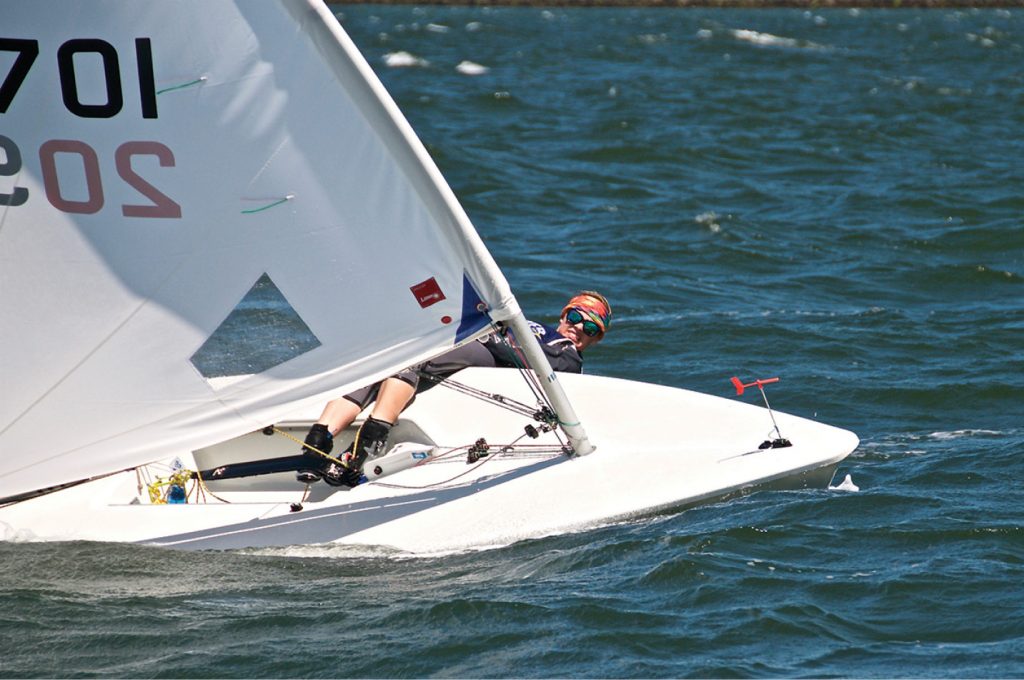 capsizing sailboat