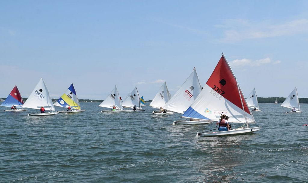 Southold Yacht Club is hosting the 50th Annual World’s Longest Sunfish Race Around Shelter Island, NY on Saturday, July 18. Courtesy Southold YC