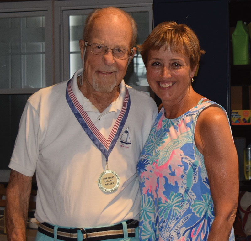 Dick Heinl and SYC Past Commodore Susan Honig Courtesy Southold YC