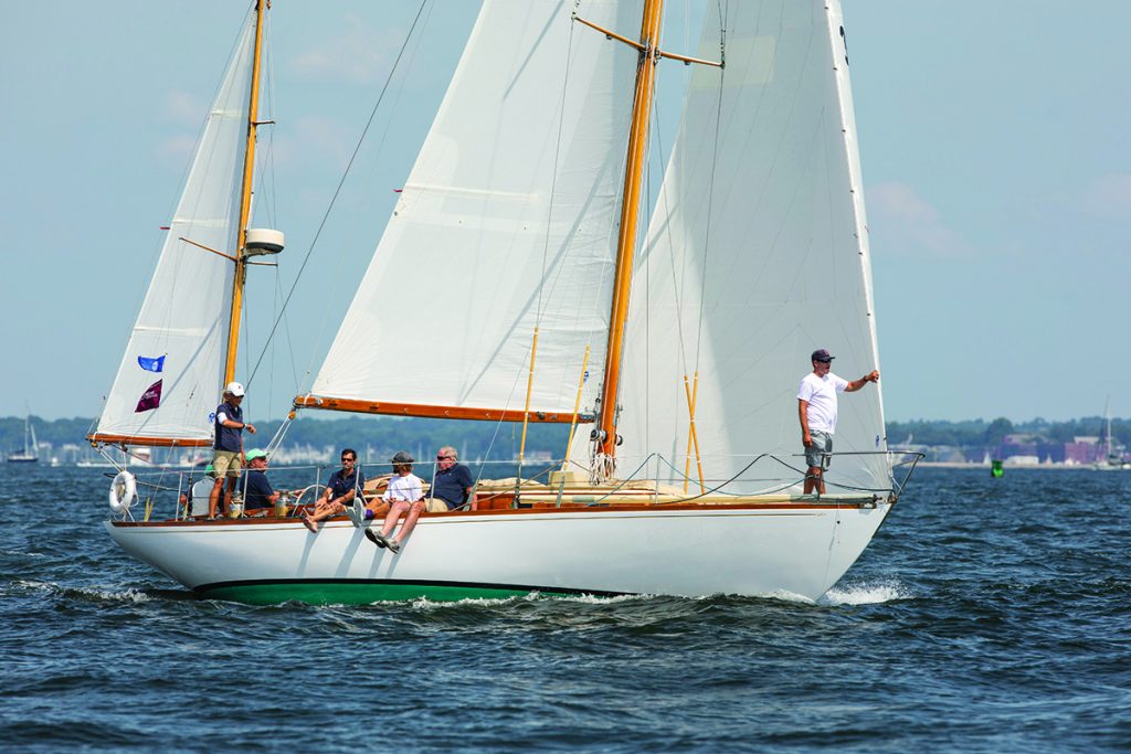 Although she’s less well known than her celebrated cousin, Fidelio has nonetheless garnered her share of silver on the classic yacht racing circuit. © Billy Black/billyblack.com